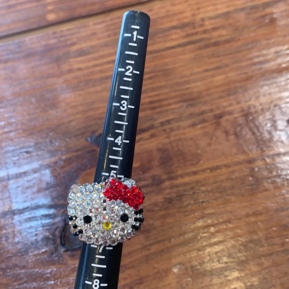 Hello Kitty Rhinestone Ring - Picture 3 of 16
